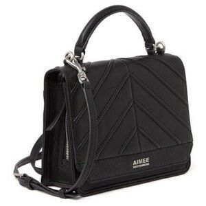 Aimee Kestenberg Mia Purse Velvet Expandable Crossbody Black